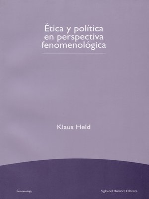 cover image of Ética y política en perspectiva fenomenológica